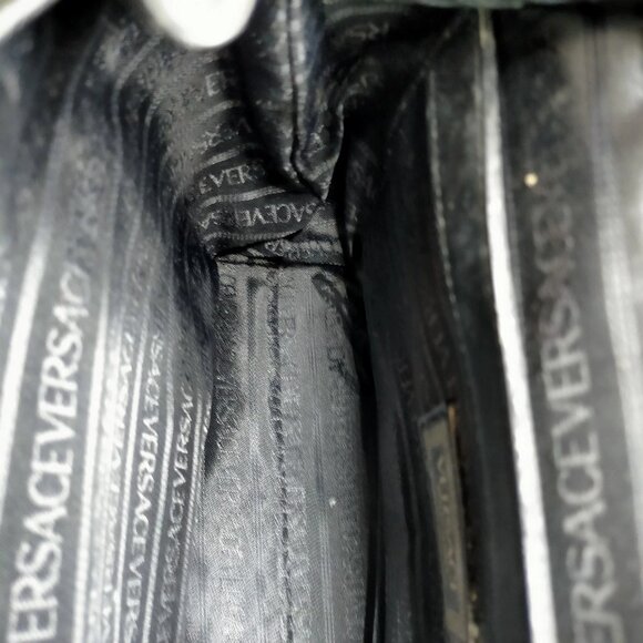 VERSACE BackPack Bag Black Leather mon-319-091525 - Picture 12 of 16